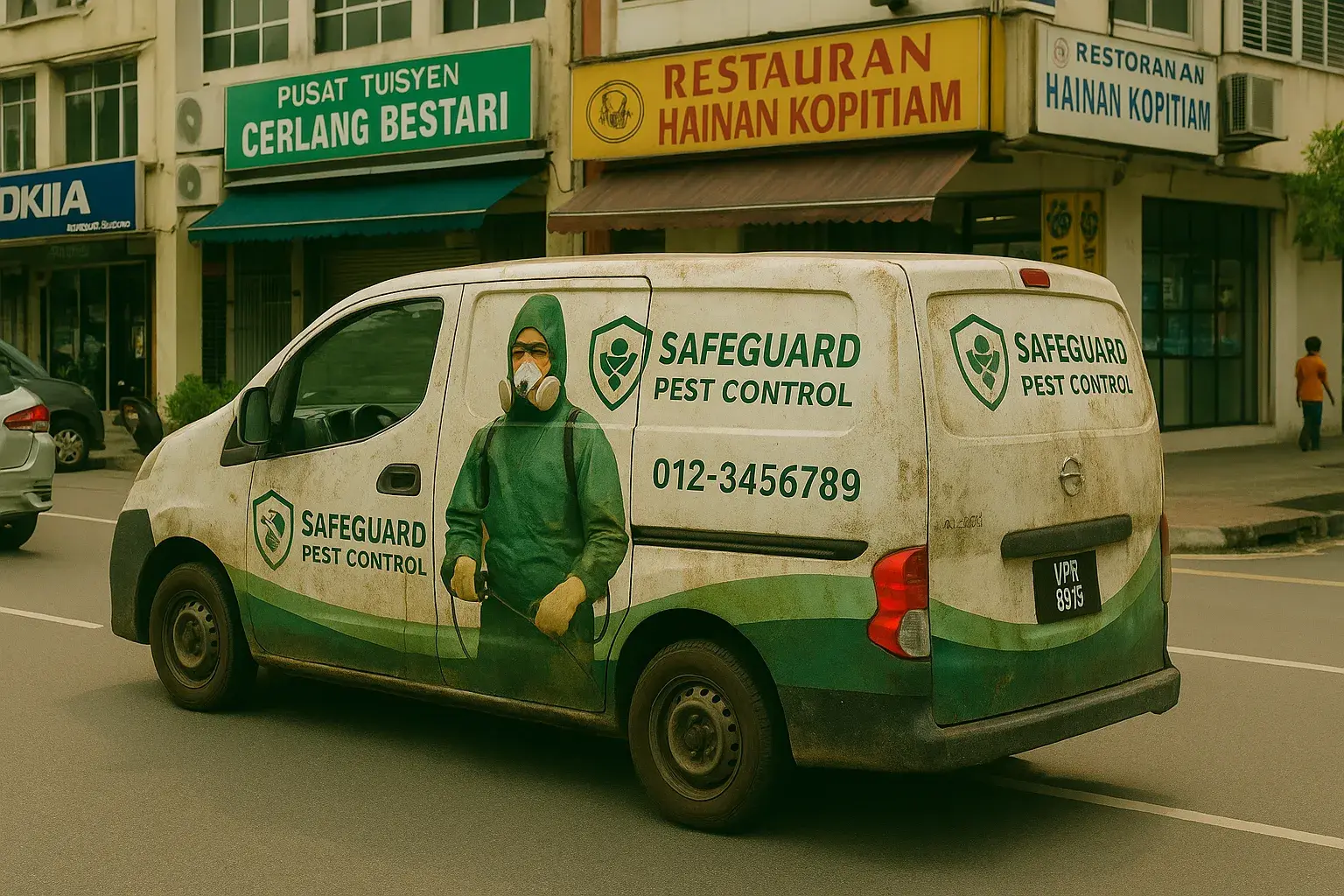Example of bad vehicle branding that is not maintained over time. creating a negative brand image.